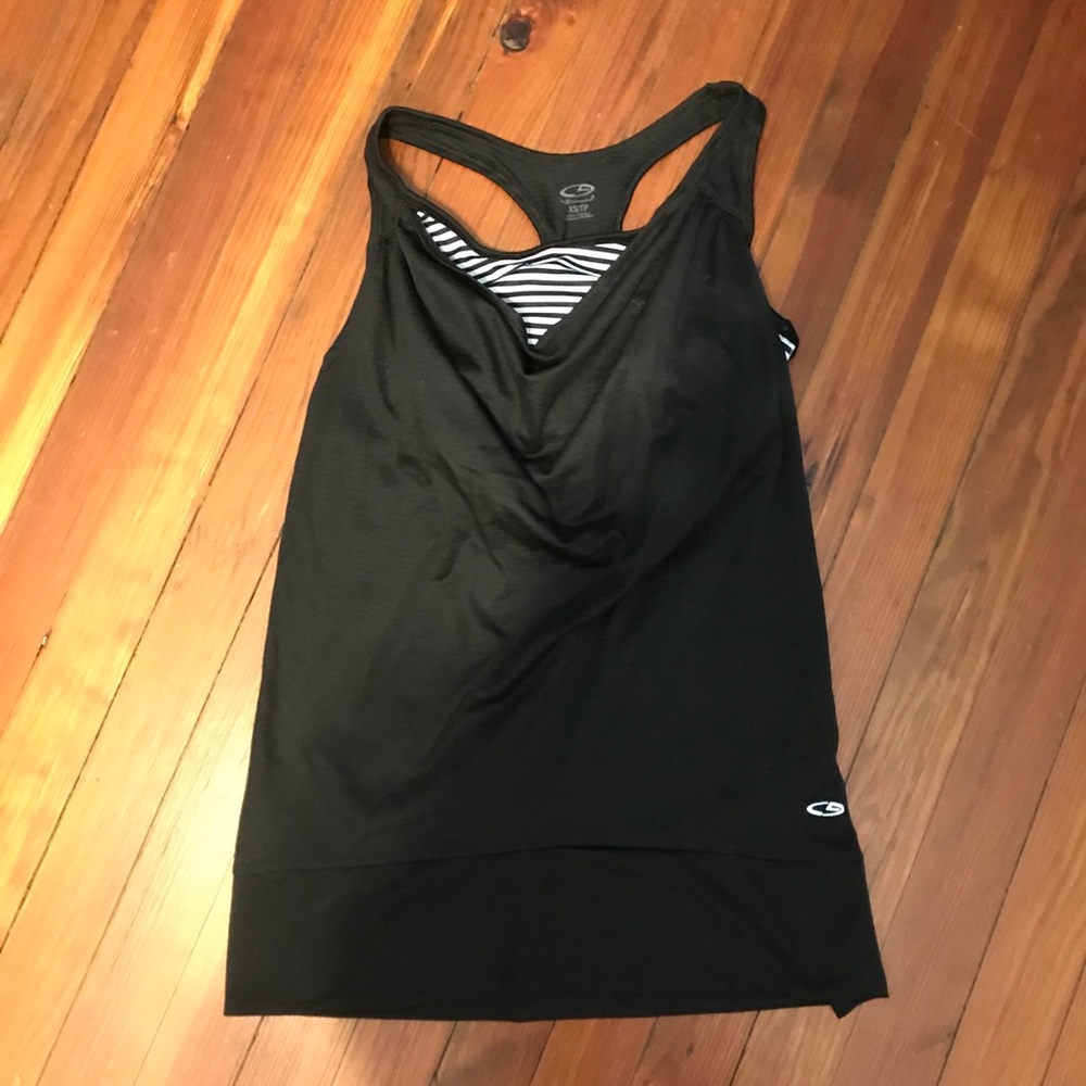 Champion Tank top with built in bra, size XS and M